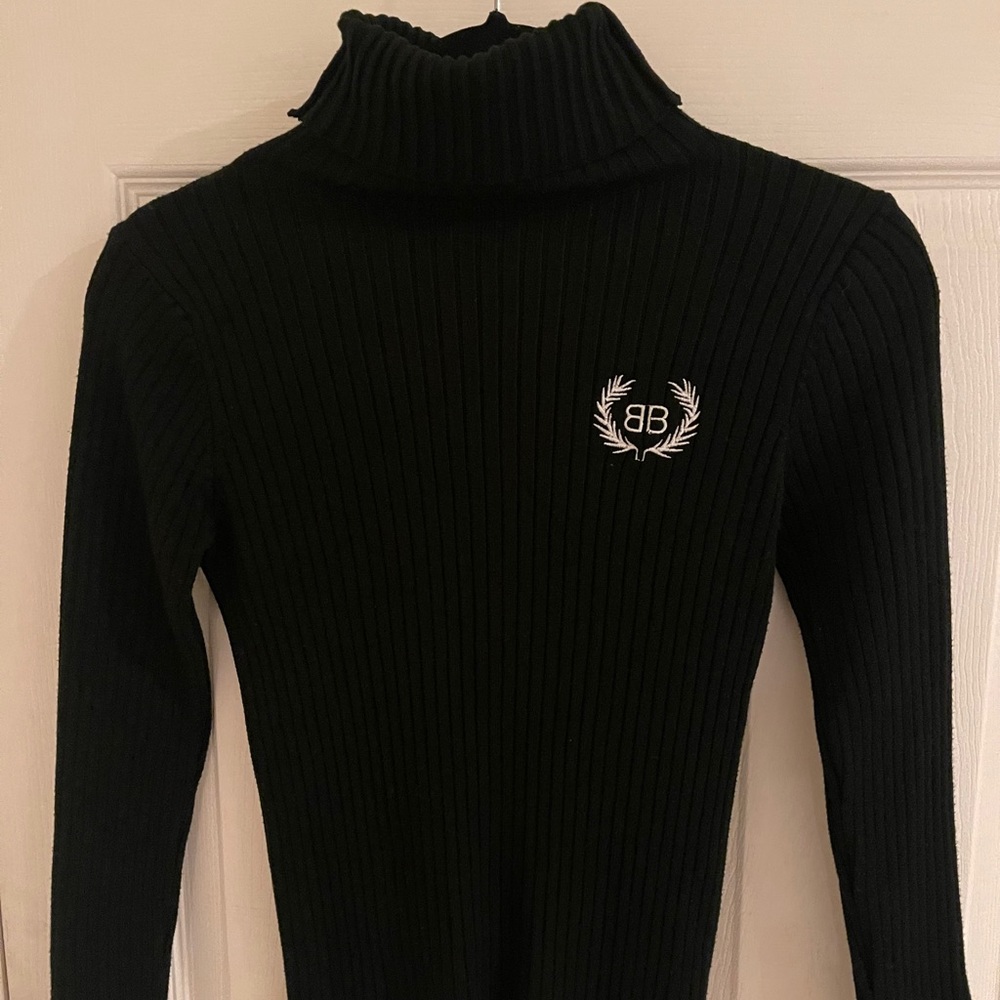 Knit wool turtleneck sweater